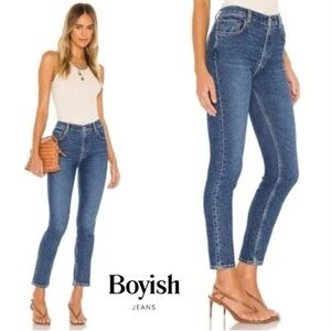 NWT Boyish “The Zachary Skinny” High Rise Stretch Jeans In Starfight Wash